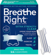 Nasal Strips, Extra Strength Clear Nose Strips, Drug Free Nasal Congestion Relief for Better Breathing, Help Relieve Snoring, Caused by Colds & Allergies, Deviated Septum, 44Ct