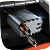 Retractable Car Charger, 84W Car Charger USB C Fast Charger, Cigarette Lighter USB Charger Adapter, Car Accessories Birthday Gifts for Men Women Dad Mom Husband, for Iphone 17 16 15 14 13 12 11