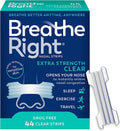 Nasal Strips, Extra Strength Clear Nose Strips, Drug Free Nasal Congestion Relief for Better Breathing, Help Relieve Snoring, Caused by Colds & Allergies, Deviated Septum, 44Ct