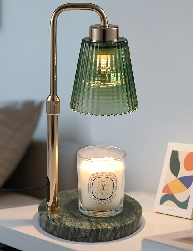 Candle Warmer Lamp with Cycle Timer, Birthday Gifts for Women Mom Her, House Warming Gifts New Home Room Decor, Wax Melt Warmer for Jar Candles with 2 Bulbs