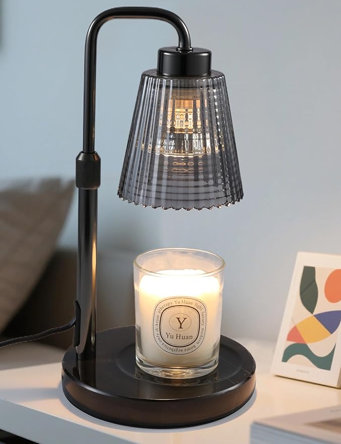 Candle Warmer Lamp with Cycle Timer, Birthday Gifts for Women Mom Her, House Warming Gifts New Home Room Decor, Wax Melt Warmer for Jar Candles with 2 Bulbs