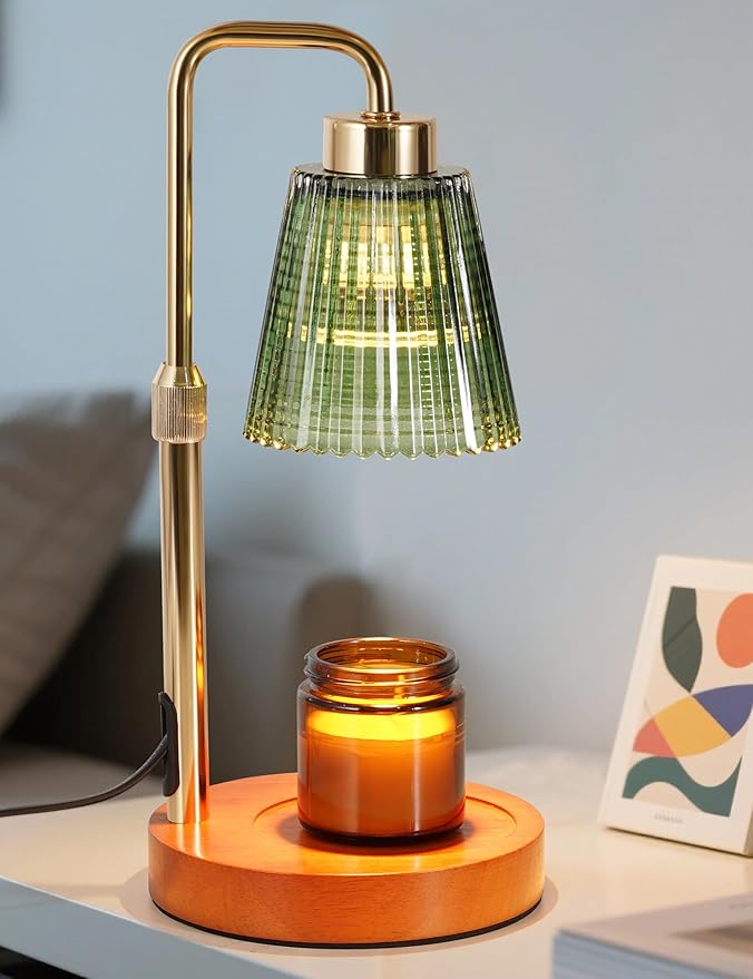 Candle Warmer Lamp with Cycle Timer, Birthday Gifts for Women Mom Her, House Warming Gifts New Home Room Decor, Wax Melt Warmer for Jar Candles with 2 Bulbs
