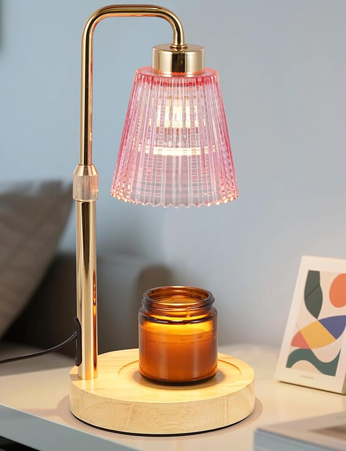 Candle Warmer Lamp with Cycle Timer, Birthday Gifts for Women Mom Her, House Warming Gifts New Home Room Decor, Wax Melt Warmer for Jar Candles with 2 Bulbs