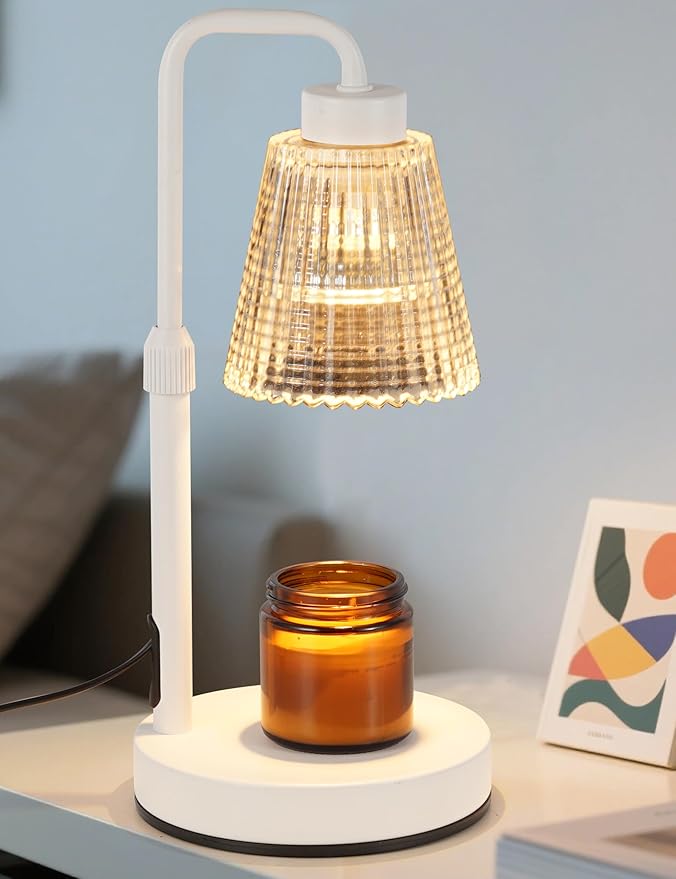 Candle Warmer Lamp with Cycle Timer, Birthday Gifts for Women Mom Her, House Warming Gifts New Home Room Decor, Wax Melt Warmer for Jar Candles with 2 Bulbs