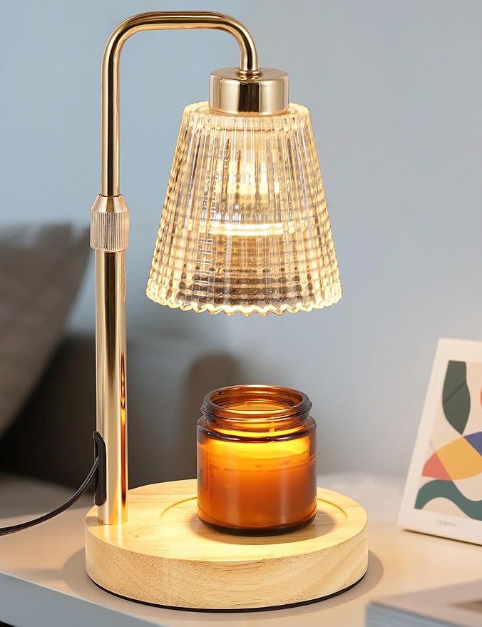 Candle Warmer Lamp with Cycle Timer, Birthday Gifts for Women Mom Her, House Warming Gifts New Home Room Decor, Wax Melt Warmer for Jar Candles with 2 Bulbs